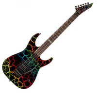 ESP LTD Mirage Deluxe 87 RC Guitarra Eléctrica Rainbow Crackle 4