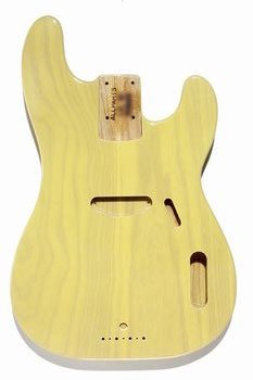 All Parts TBBFBLND Replacement Body for Tele Bass Alder See-Through Blonde Finish 1