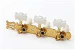 All Parts TK0125002 Classical Tuning Keys Gold with Pearloid Buttons 1