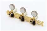 All Parts TK0126002 Classical Tuning Keys Gold with Round White Pearloid But 1