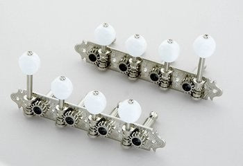 All Parts TK0374001 F Style Mandolin Keys Nickel 14:1 Gotoh 29/32 Post Spacing with Hardware 1