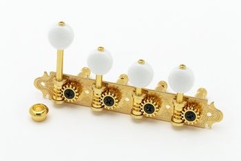 All Parts TK0374002 F Style Mandolin Keys Gold 14:1 Gotoh 29/32 Post Spacing with Hardware 1