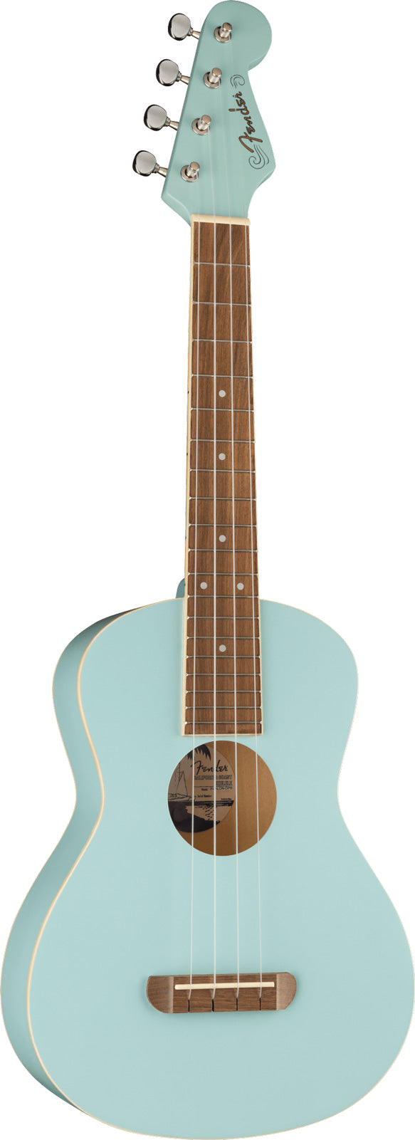 Fender Avalon Ukelele Tenor Daphne Blue 3