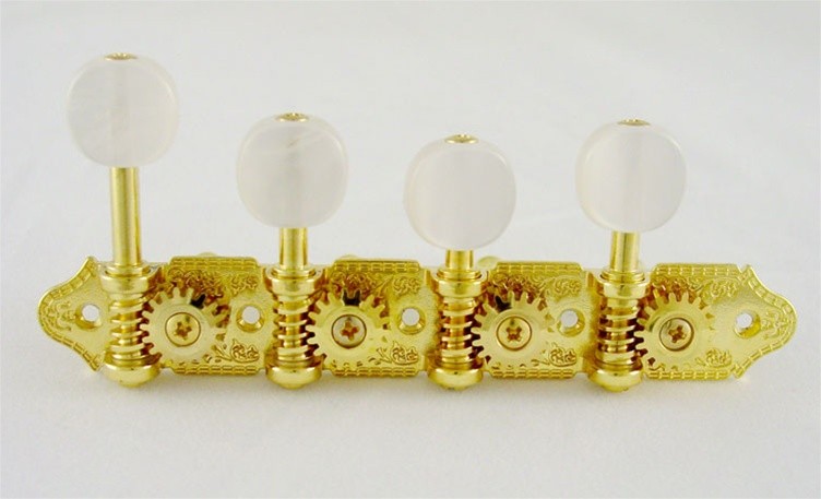 All Parts TK7388002 F Style Mandolin Keys 309FG Gold 18:1 Grover Pearloid Buttons 29/32 Post 1