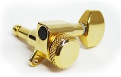 All Parts TK7576002 Locking Tuning Keys 3 X 3 Gold Lock Knob on Back 1