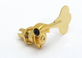 All Parts TK7757002 Hipshot Ultra Lite Bass Key Large Post Clover Leaf Button Gold 20:1 Each 1