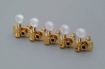 All Parts TK7929002 10 String Tuning Keys 5 X 5 on a Strip Cuatro 14:1 15/16 Post Spacing Gol 1