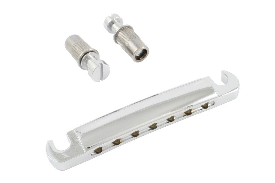 All Parts TP3605010 7-String Stop Tailpiece USA Thread Studs & Anchors Chrome 3-15/16 Stud Spaci 1