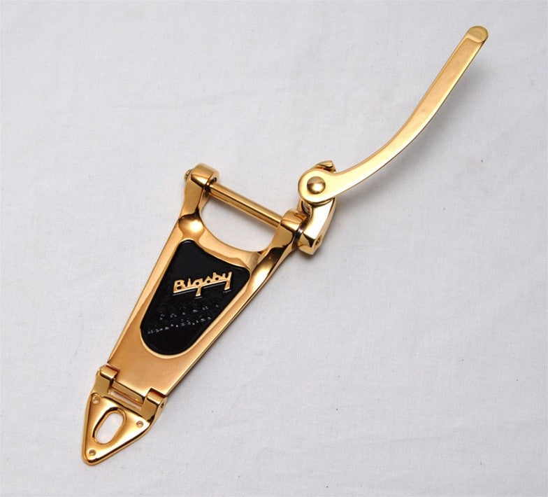 Bigsby TP3650002 B6 Vibrato Tailpiece Gold No Bridge for Thick Arch Top Guitars 1