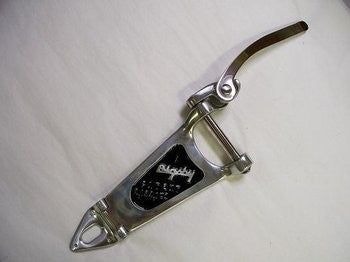 Bigsby TP3650L01 B6 Vibrato Tailpiece Left-Handed Nickel No Bridge for Thick Arch Top Guitars 1