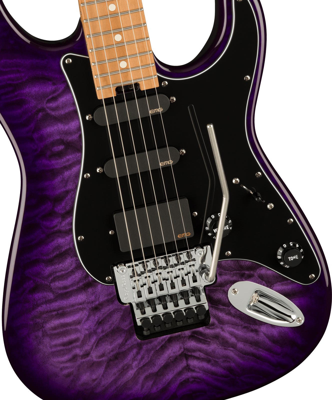 Charvel Pro-Mod So-Cal Style 1 Marco Sfogli FR CMN Guitarra Eléctrica Transparent Purple Burst 4