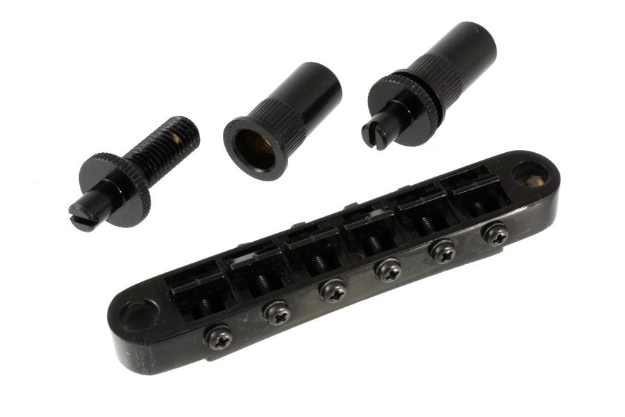 Gotoh GB0525003 Tunematic Large Mounting Holes Black 2-1/16 String Spacing 2-29/32 Post Spacin 1