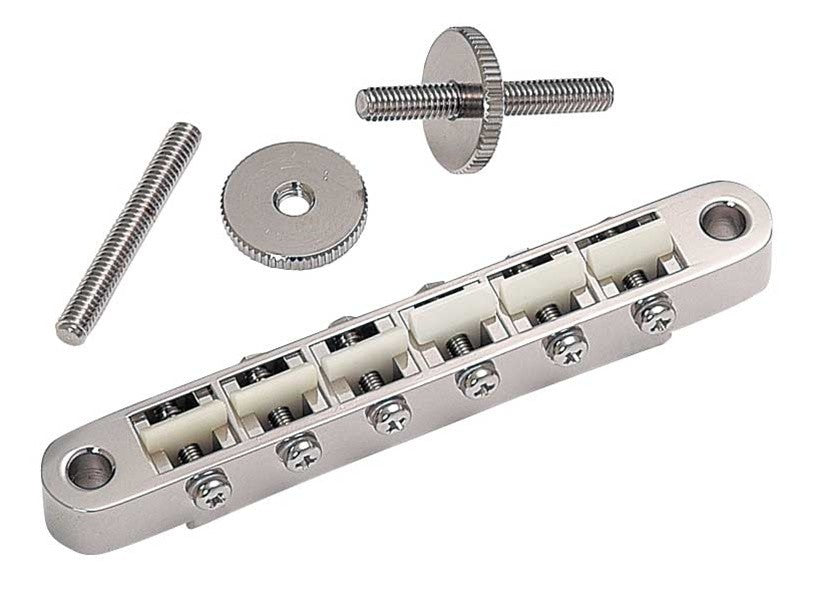 Gotoh GB2542001 Narrow Tunematic Nickel Plastic Saddles 2-1/16 String 2-29/32 Post Spacing 1