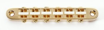 Gotoh GB2542002 Narrow Tunematic Gold Plastic Saddles 2-1/16 String 2-29/32 Post Spacing 1