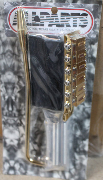 GOTOH SB0226002 TREMOLO 1099T-W, SOLID STEEL SADDLES, GOLD, WITH HARDWARE, 2-1/8 STRING SPA.