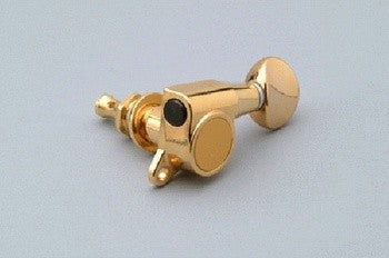 Gotoh TK0760002 Mini Tuning Keys Gold 6-In-Line with Hardware 16:1 1