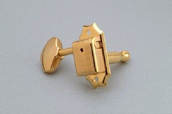 Gotoh TK7720002 Vintage Style Keys 3 X 3 Gotoh Scalloped Buttons Gold 15:1 with Hardware 1