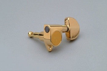 Gotoh TK7740002 Full Size Tuning Keys Grover Style 3 X 3 Gold with Hardware 18:1 1
