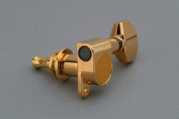 Gotoh TK7760002 Mini Tuning Keys Schaller Style Gold 6-In-Line with Hardware 14:1 1