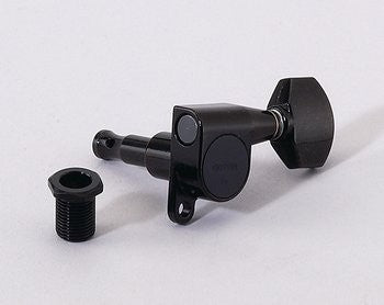 Gotoh TK7762003 Mini Tuning Keys Schaller Style Black 3 X 3 with Hardware 14:1 1