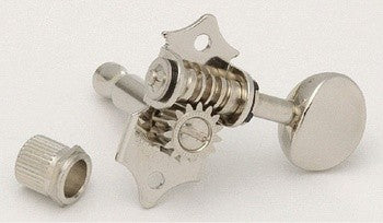 Gotoh TK7806001 Open Gear 3 X 3 Oval Buttons Nickel with Hardware 15:1 15/16 Screw Spacing 1