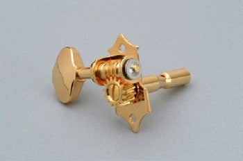 Gotoh TK7810002 Open Gear 3 X 3 for Slot Head Scalloped Buttons Gold with Hardware 15:1 1