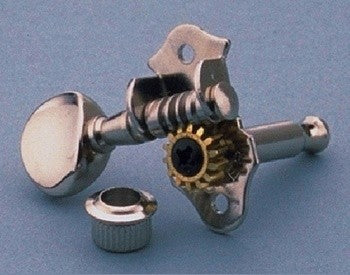 Grover TK7908001 Sta-Tite V98N 3 X 3 Tuning Keys Nickel 14:1 with Screws 1