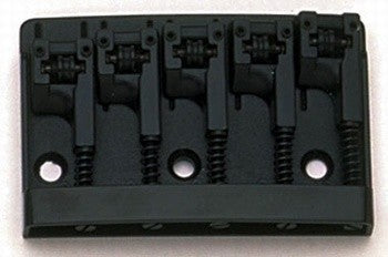 Schaller BB0322003 5-String Bass Bridge Roller Saddles Black Adjustable Spacing 2-17/32 to 2-3/4 1