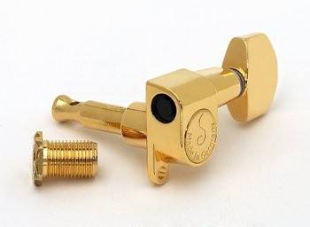 Schaller TK7973002 Mini Tuning Keys Gold 3 X 3 with Hardware 14:1 1