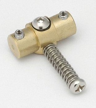 Wilkinson BP2329008 Swivel Bridge Saddles (Set of 3) with Springs and Screws for Tele Brass 1