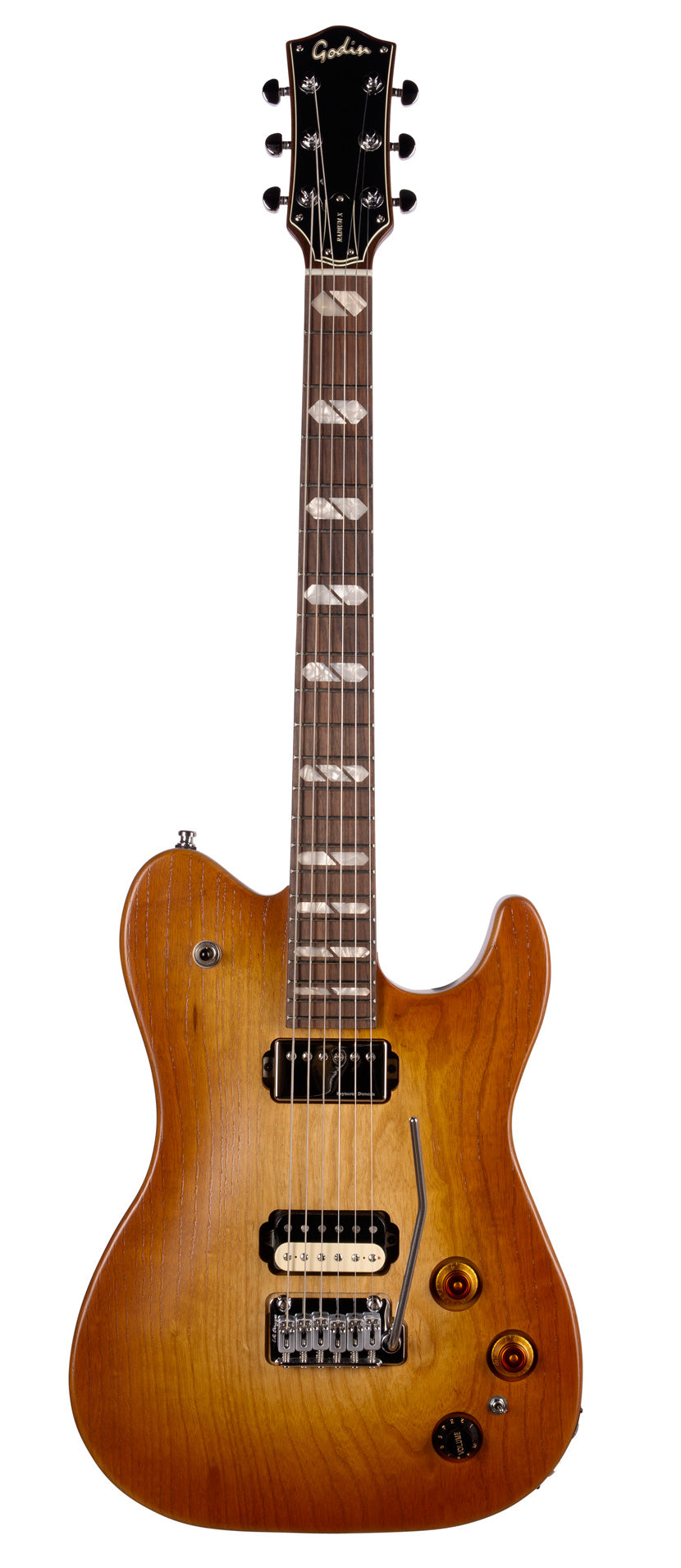 Godin Radium-X RB RW Guitarra Eléctrica Rustic Burst 1