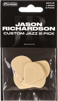 Dunlop 561PJR Pack 6 Púas Signature Jason Richardson Custom Jazz III 1.38mm 5