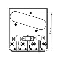 Vegatrem VT2 Classic Teletrem Puente Guitarra Acero Inoxidable 9