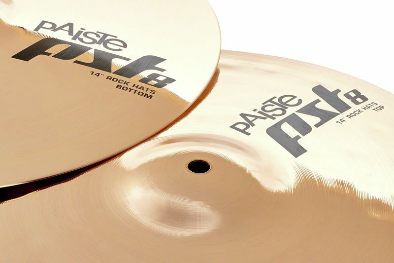 Paiste 14 PST8 Reflector Rock Hihat Platos Batería 14 Pulgadas 4