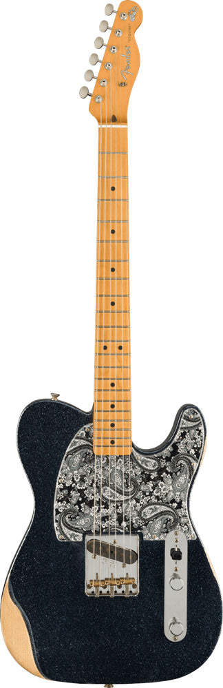 Fender Brad Paisley Esquire MN Guitarra Eléctrica Black Sparkle 1