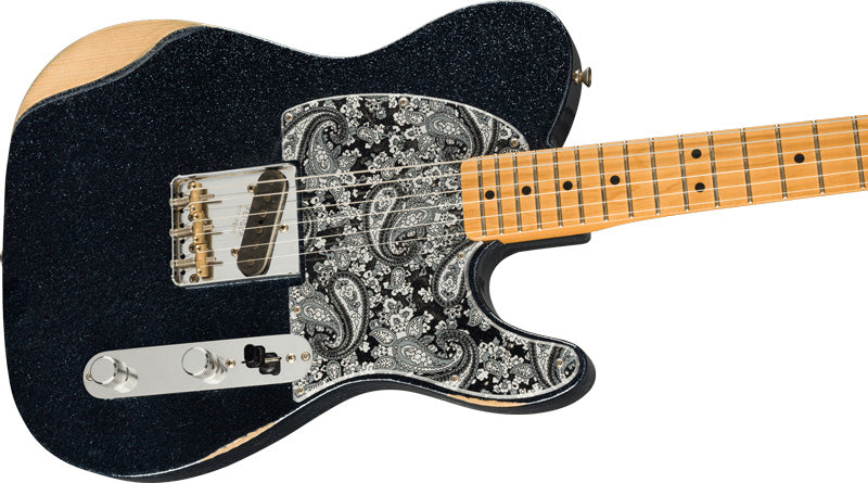 Fender Brad Paisley Esquire MN Guitarra Eléctrica Black Sparkle 3