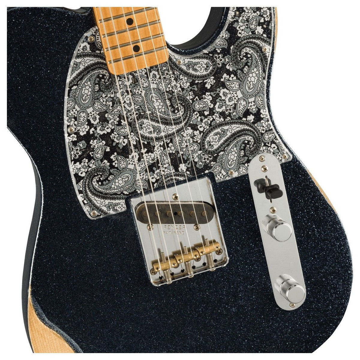 Fender Brad Paisley Esquire MN Guitarra Eléctrica Black Sparkle 4