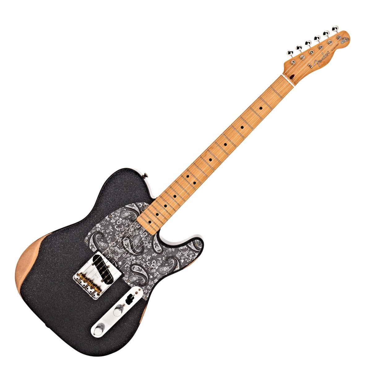 Fender Brad Paisley Esquire MN Guitarra Eléctrica Black Sparkle 7