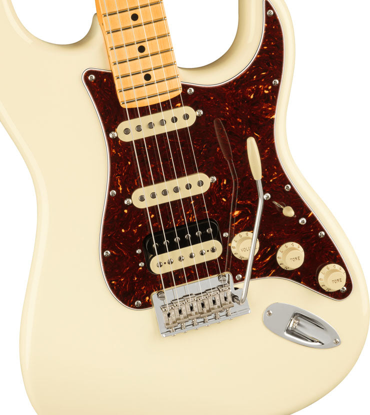 Fender American Professional II Stratocaster HSS MN Guitarra Eléctrica Olympic White 4