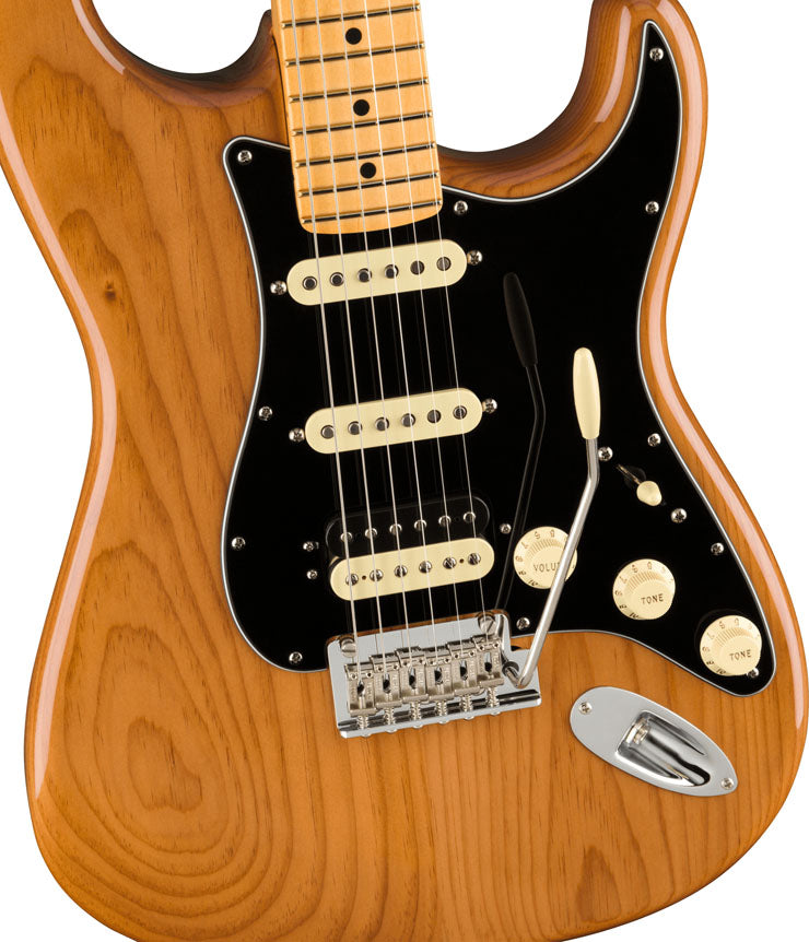 Fender American Professional II Stratocaster HSS MN Guitarra Eléctrica Roasted Pine 4