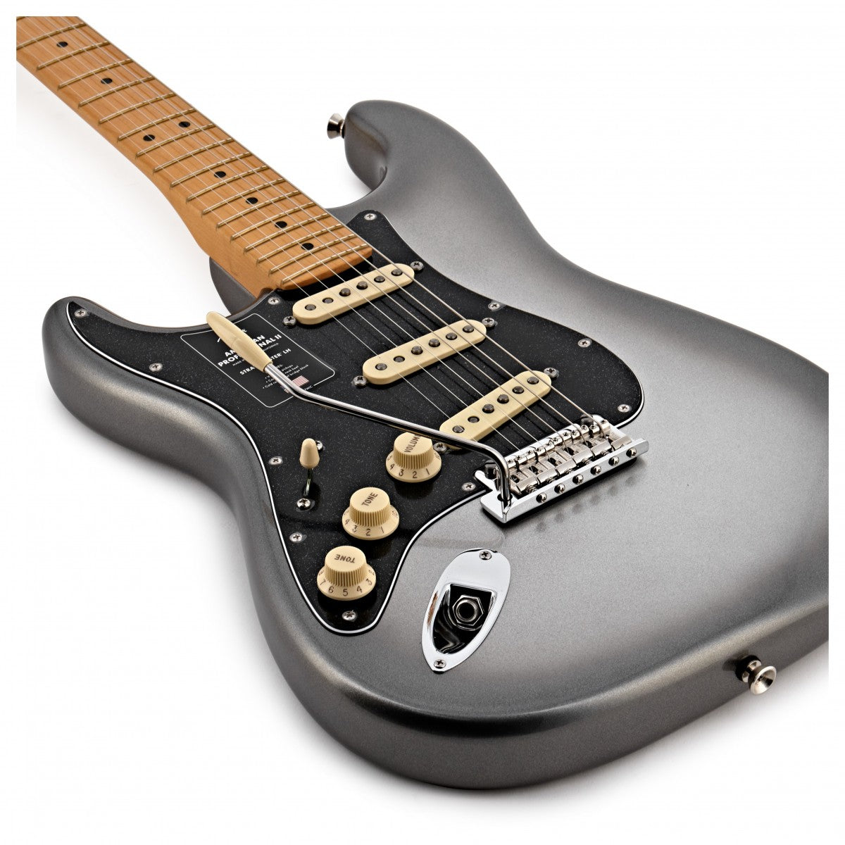 Fender American Professional II Stratocaster LH MN Guitarra Eléctrica Mercury Zurdos 10