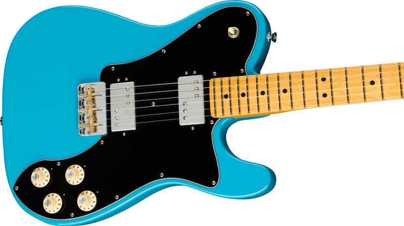 Fender American Professional II Telecaster DLX MN Guitarra Eléctrica Miami Blue 3