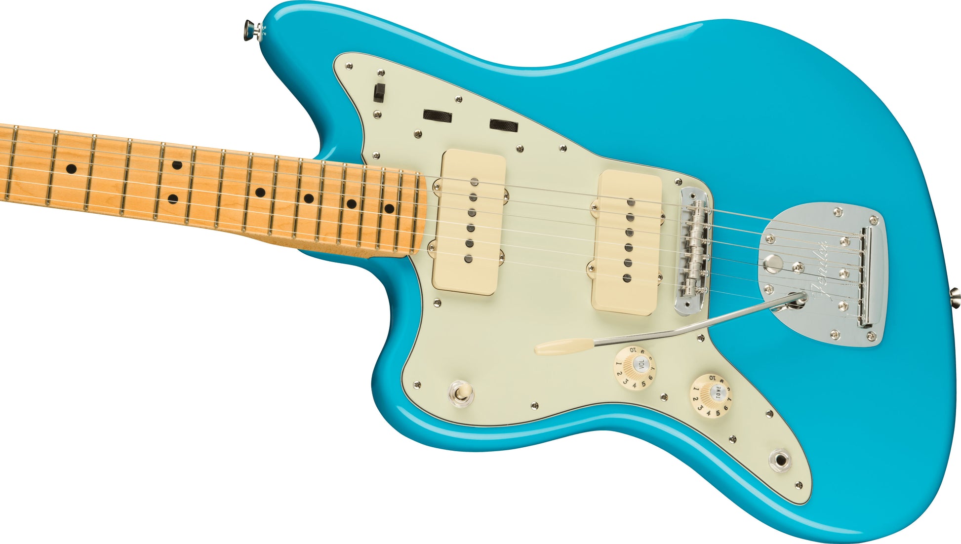 Fender American Professional II Jazzmaster LH MN Guitarra Eléctrica Miami Blue Zurdos 3