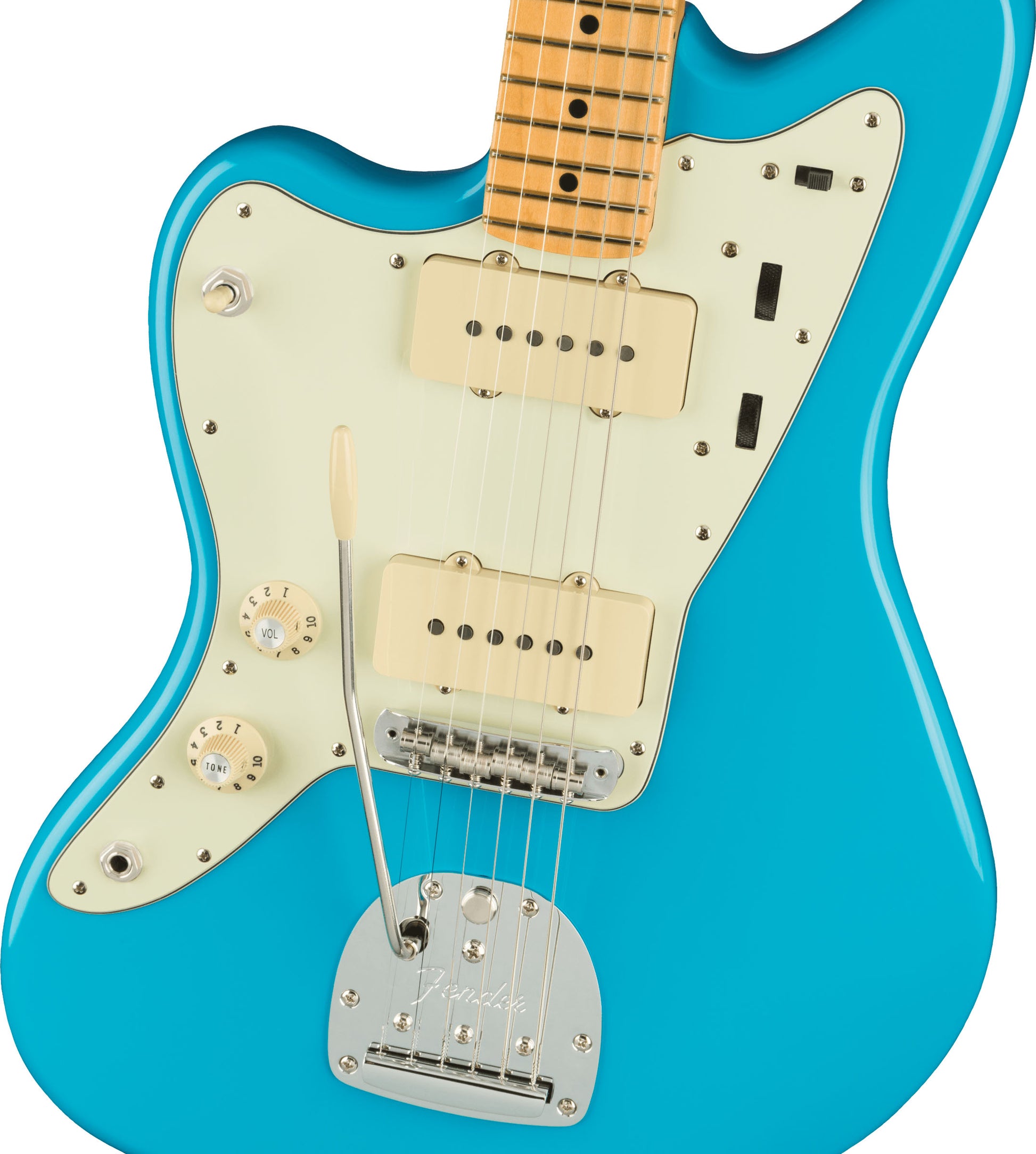 Fender American Professional II Jazzmaster LH MN Guitarra Eléctrica Miami Blue Zurdos 4