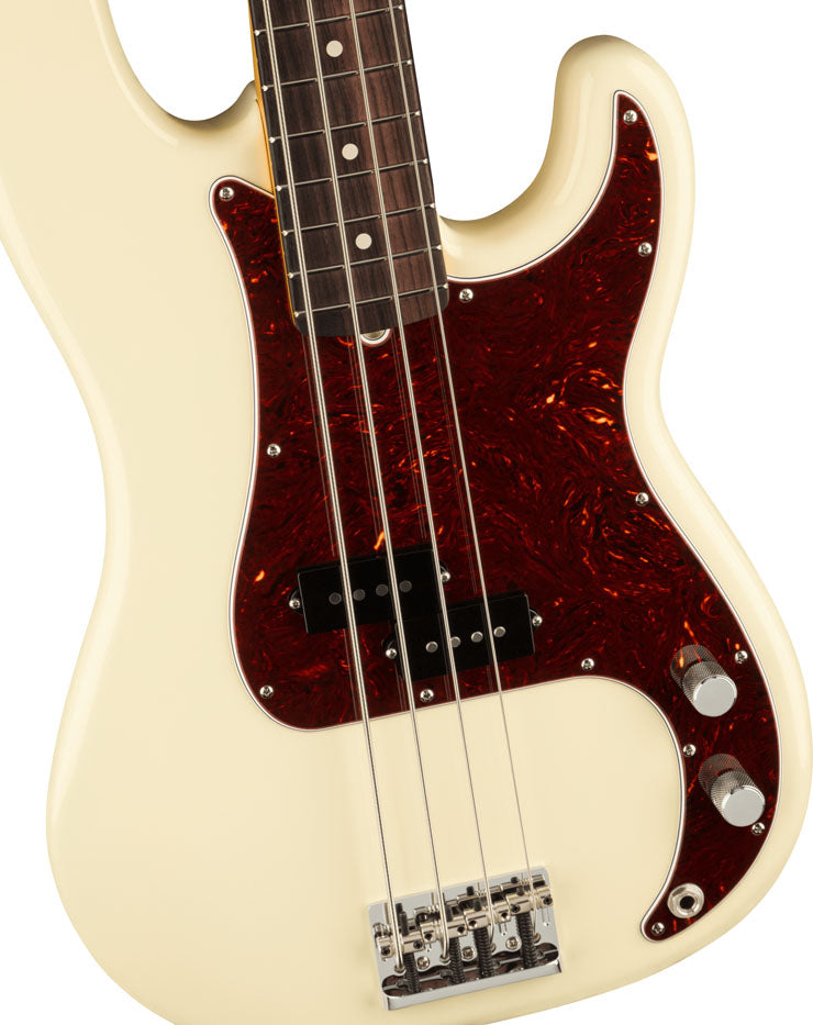 Fender American Professional II Precision Bass RW Bajo Eléctrico Olympic White 4