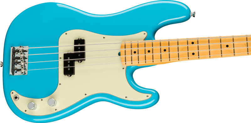 Fender American Professional II Precision Bass MN Bajo Eléctrico Miami Blue 3