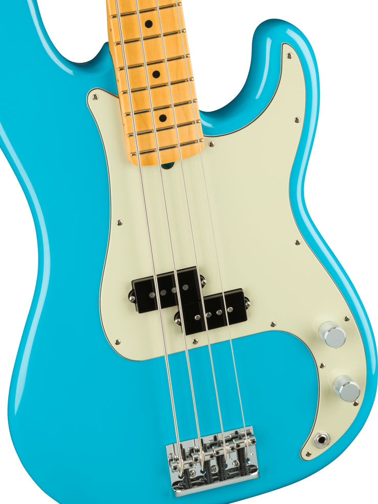 Fender American Professional II Precision Bass MN Bajo Eléctrico Miami Blue 4