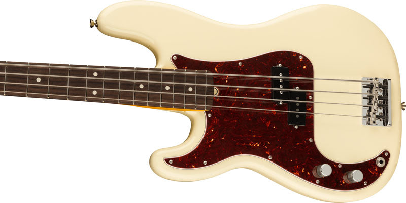 Fender American Professional II Precision Bass LH RW Bajo Eléctrico Olympic White Zurdos 3