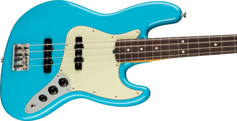 Fender American Professional II Jazz Bass RW Bajo Eléctrico Miami Blue 3