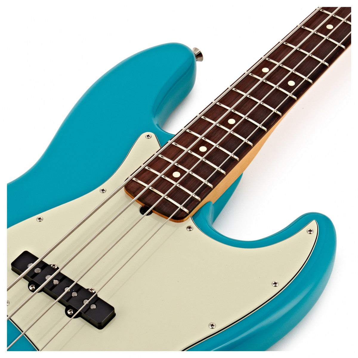 Fender American Professional II Jazz Bass RW Bajo Eléctrico Miami Blue 11